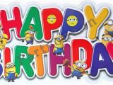 Happy Birthday Banner Minions Minions Paper Happy Birthday Banner P1pc0007509 Banners