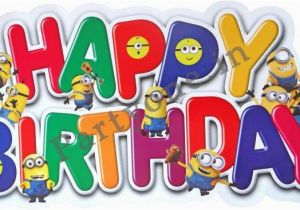 Happy Birthday Banner Minions Minions Paper Happy Birthday Banner P1pc0007509 Banners