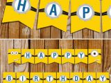 Happy Birthday Banner Minions Unavailable Listing On Etsy