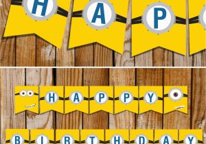 Happy Birthday Banner Minions Unavailable Listing On Etsy