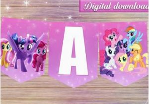 Happy Birthday Banner My Little Pony Little Pony Banner Etsy