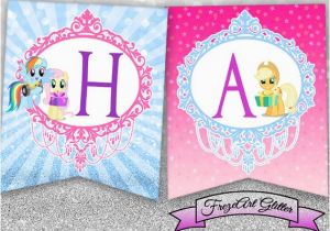 Happy Birthday Banner My Little Pony My Little Pony Banner Happy Birthday Banner by Frezeartglitter