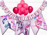 Happy Birthday Banner My Little Pony My Little Pony Birthday Banner Printable Digital My Little