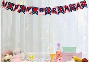 Happy Birthday Banner National Bookstore Amazon Com Stars and Stripes Happy Birthday Banner