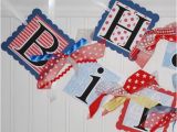 Happy Birthday Banner Nautical theme Nautical Happy Birthday Banner Sailing themed by