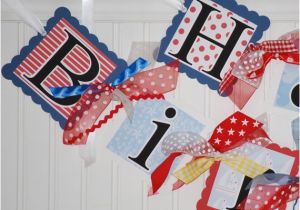 Happy Birthday Banner Nautical theme Nautical Happy Birthday Banner Sailing themed by