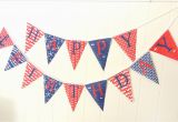 Happy Birthday Banner Nautical theme Nautical Happy Birthday Bunting Happy Birthday Banner Fabric