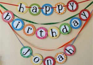 Happy Birthday Banner New Look Custom Happy Birthday Banner with Name Yo Gabba Gabba