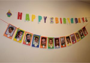 Happy Birthday Banner New Look First Birthday Photo Banner 4×6 Photo Colorful Banner