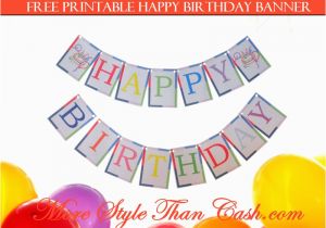 Happy Birthday Banner New Look Free Printable Birthday Banner