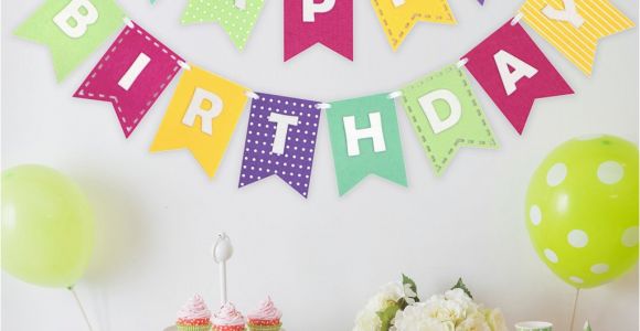 Happy Birthday Banner New Look Happy Birthday Banner Girly Brights Shopdecomod