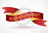 Happy Birthday Banner No Background Happy Birthday Red Waving Ribbon Banner Royalty Free Stock