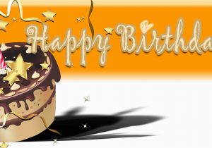 Happy Birthday Banner On Cake Happy Birthday Banner orange Cake Vinyl Banners