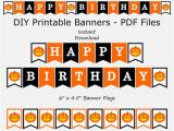 Happy Birthday Banner orange Happy Birthday Banner Black orange Jack O Lantern Etsy