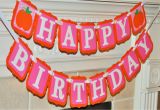 Happy Birthday Banner orange Little Pumpkin Pink orange Happy Birthday Banner Fall Girly