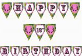 Happy Birthday Banner Outdoor Pink Camo Happy Birthday Customizable Banner by