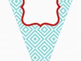 Happy Birthday Banner Outline Free Printable Bunting Love these Colors the Colors I