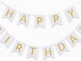 Happy Birthday Banner Pastel Colors Glitter Happy Birthday Bunting Banner Hanging Garlands