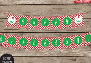 Happy Birthday Banner Pdf Free Items Similar to Printable Christmas Cupcake Happy