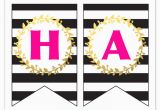 Happy Birthday Banner Pdf Free Printable Happy Birthday Banner and Alphabet Six