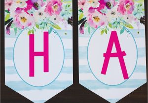 Happy Birthday Banner Per Letter Printable Free Printable Birthday Banner Six Clever Sisters