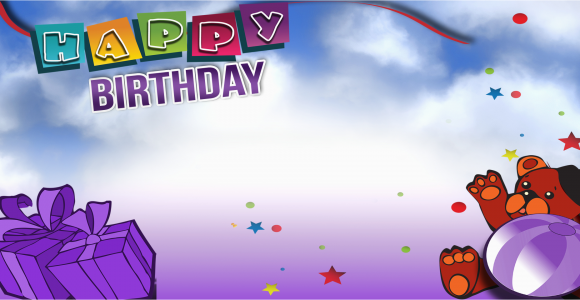 Happy Birthday Banner Photo Full Hd Happy Birthday Banner Purple Bear Vinyl Banners