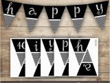 Happy Birthday Banner Printable Black and White 7 Best Images Of Happy Birthday Banner Printable Black and