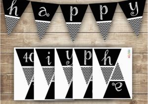 Happy Birthday Banner Printable Black and White 7 Best Images Of Happy Birthday Banner Printable Black and