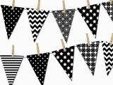 Happy Birthday Banner Printable Black and White Pennant Banner Clipart Black and White Free Design Templates