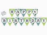 Happy Birthday Banner Printable Boy 8 Best Images Of Printable Birthday Banners for Boys
