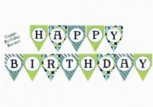 Happy Birthday Banner Printable Boy 8 Best Images Of Printable Birthday Banners for Boys