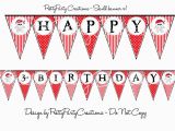 Happy Birthday Banner Printable Boy Boy Skulls Printable Happy Birthday Banner by