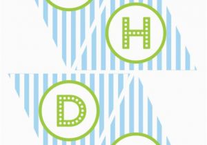 Happy Birthday Banner Printable Boy Free Blue and Green Boy Birthday Printables From Green