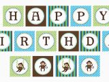 Happy Birthday Banner Printable Boy Happy Birthday Banner Print Out Il Fullxfull 252784941