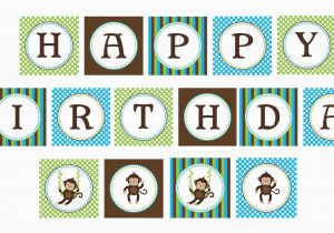 Happy Birthday Banner Printable Boy Happy Birthday Banner Print Out Il Fullxfull 252784941