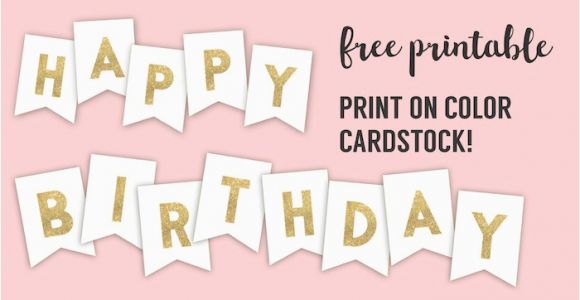 Happy Birthday Banner Printable Free Pdf Happy Birthday Banner Printable Template Paper Trail Design