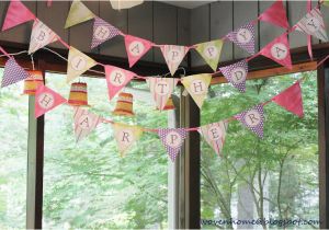 Happy Birthday Banner Printable Martha Stewart Woven Home Ice Cream Party Free Printables