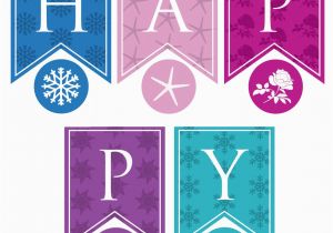 Happy Birthday Banner Printable Pdf Pink Personalized Princess Happy Birthday Banner Printable Pdf