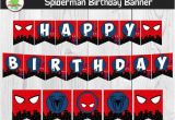 Happy Birthday Banner Printable Spiderman Spiderman Happy Birthday Banner Spider Man by Planetpix On