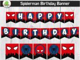 Happy Birthday Banner Printable Spiderman Spiderman Happy Birthday Banner Spider Man by Planetpix On