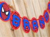 Happy Birthday Banner Printable Spiderman Spiderman Inspired Happy Birthday Banner