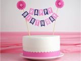 Happy Birthday Banner Publix Cake Cake Bunting Happy Birthday with Rosette In by Especiallypaper