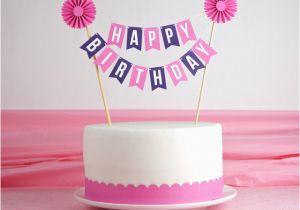 Happy Birthday Banner Publix Cake Cake Bunting Happy Birthday with Rosette In by Especiallypaper