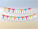 Happy Birthday Banner Ready to Print Fiesta Party Banner Printable Fiesta Banner Fiesta Birthday