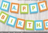 Happy Birthday Banner Ready to Print Science Party Printable Banner Periodic Table Of Elements