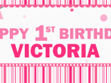 Happy Birthday Banner Reject Shop 1st Birthday Girl Personalized Giant Banner Party Supplies