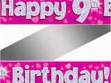 Happy Birthday Banner Reject Shop Holographic Happy 9th Birthday Banner Buy Helium