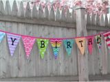 Happy Birthday Banner Reusable Custom Elena Fabric Banner Reusable and Semi Custom