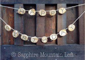 Happy Birthday Banner Rustic Happy Birthday Banner Rustic White Birch by