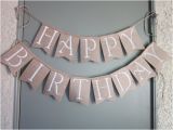 Happy Birthday Banner Rustic Large Happy Birthday Banner Rustic Chic by Quaintconfections